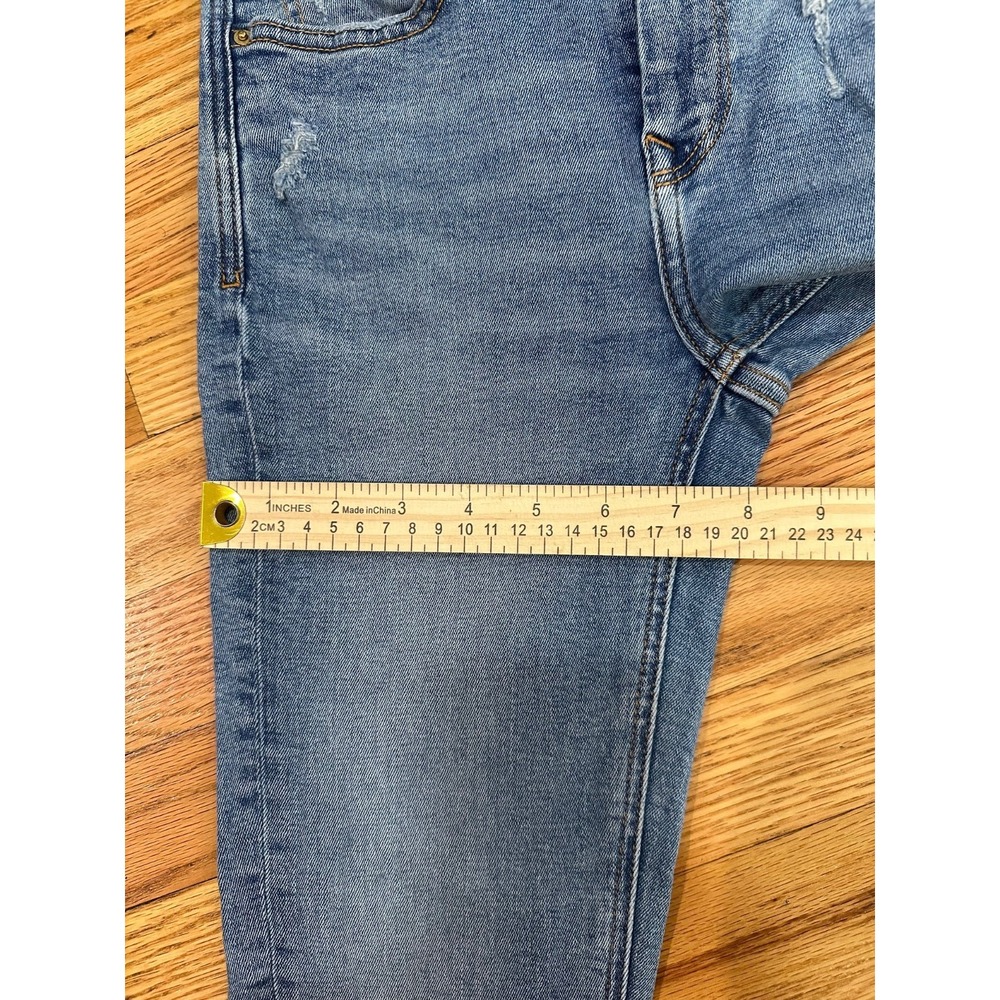 Zara Womens Sz US 2 EUR 34 Jeans Distressed Blue Medium Wash Denim‎ Mid Rise - Picture 4 of 10